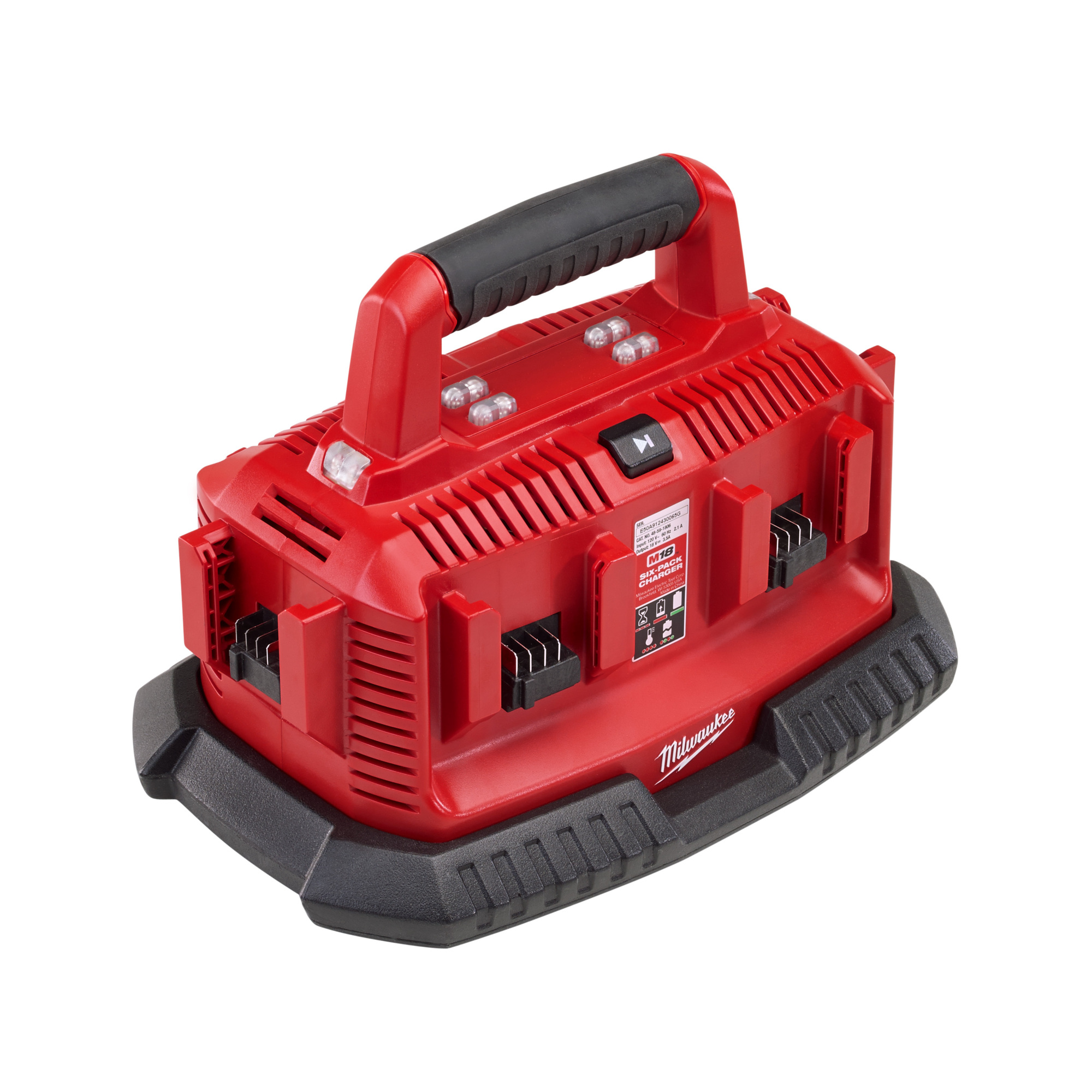 Milwaukee M18 6 Pack Sequential Battery Charger, Model# 48-59-1806
